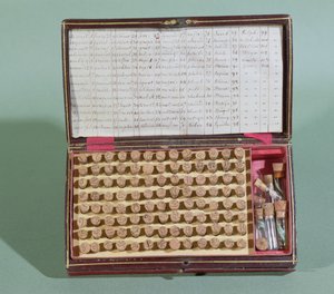 Valigia di medicina omeopatica, seconda metà del XIX secolo da French School