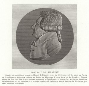 Honoré Gabriel Riqueti, conte di Mirabeau da French School