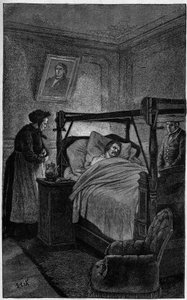 Honoré de Balzac (1799-1850), scrittore francese, sul letto di morte nel 1850 da French School