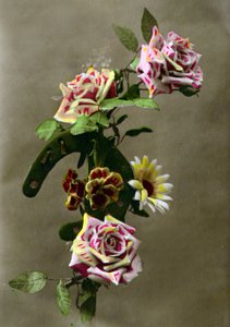 Ferro di cavallo e fiori c.1898