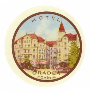 Etichetta Hotel Oradea, Romania