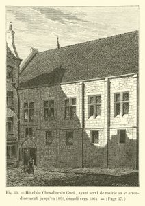 Hotel du Chevalier du Guet, utilizzato come municipio del 4° arrondissement fino al 1860, demolito intorno al 1864 da French School