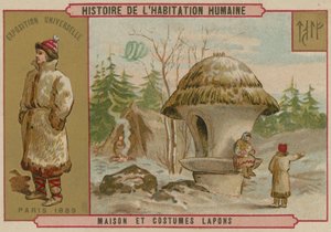 Casa e costumi della Lapponia da French School