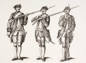 Come caricare un moschetto, da un libro di istruzioni francese del 1776, da 