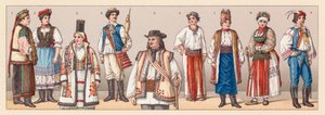 Costume di Ungheria e Croazia da French School