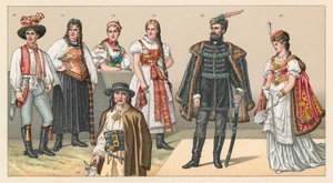 Costume di Ungheria e Croazia da French School