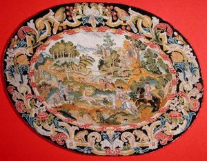 Scena di caccia, c.1710-35 da French School