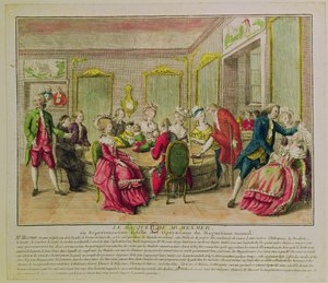 Sessione di ipnotismo con Franz Anton Mesmer da French School