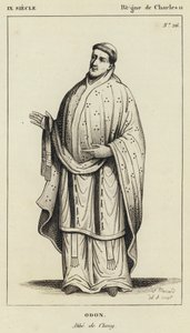 IX secolo, regno di Carlo II, Odon, abate di Cluny da French School
