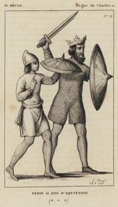 IX secolo, regno di Carlo II, Pipino II, re d