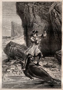 Ho spinto la mia vanga nel suo petto: Woodes Rogers (1679-1732) attaccato da un cane marino (foca) su una delle isole Galapagos nell