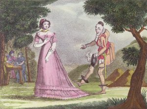 Illustrazione per Riquet a la Houppe, fiaba di Charles Perrault, c. 1820-30 da French School