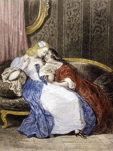 Illustrazione da Julie o la Nuova Eloisa, c.1852 da French School