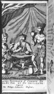 Illustrazione da Traite Nouveau et Curieux du Cafe, du The et du Chocolat di Philippe Sylvestre Dufour, La Haye, pubblicato nel 1693