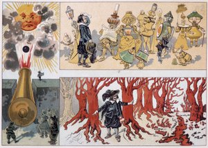 Illustrazione di Cyrano de Bergerac nel suo romanzo "L