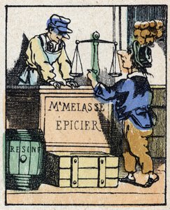 Illustrazione della storia "Veridique History of Jeannot Serinet" - Incisione su legno di Imagery Pellerin - Epinal, fine XIX secolo da French School