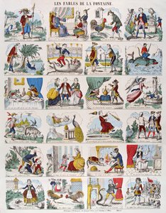 Illustrazioni per Favole di Jean de La Fontaine (1621-95) imagerie Gangel e P. Didion a Metz da French School