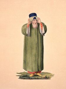 Imam che chiama alla preghiera