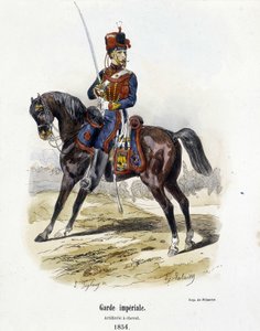 Guardia Imperiale: Artiglieria a Cavallo nel 1854 - in “Histoire de l