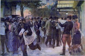Notizie importanti, c.1900 da French School