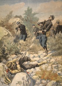 In Corsica: polizia e gangster, illustrazione da Le Petit Journal: Supplement illustre, 1898 da French School