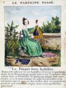 In "La grammaire en images", album di fogli, circa 1850