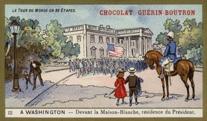 Davanti alla Casa Bianca, residenza del Presidente, Washington DC da French School