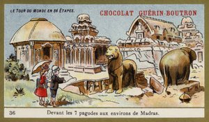 Davanti ai sette templi nella zona di Madras da French School