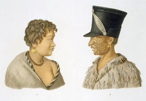 Abitanti della Nuova Zelanda, 1826 da French School