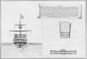 Prua interna di una nave, illustrazione dall