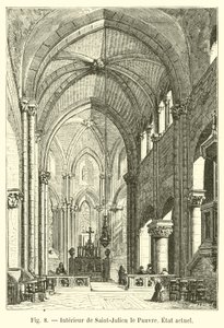 Interno di Saint-Julien le Pauvre, stato attuale