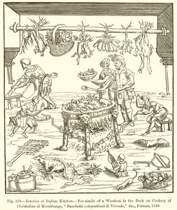 Interno di cucina italiana da French School