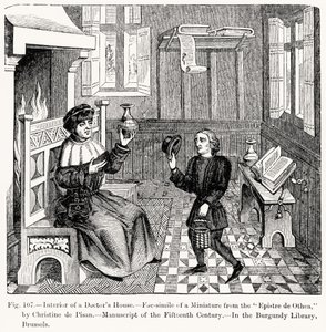 Interno di una casa di dottori, da Epistre d