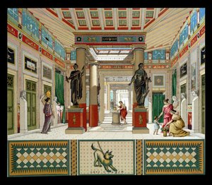 Interno di una casa a Pompei, c.1880 da French School