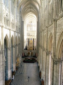 Interno della Cattedrale di Amiens (Somme 80) da French School
