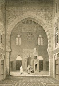 Interno della Moschea di Qaitbay, Cairo da French School