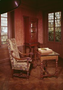 Interno dello studio di Honoré de Balzac (1799-1850) nella sua casa in rue Raynouard