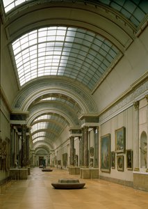 Vista interna della Grande Galerie, XVI-XIX secolo
