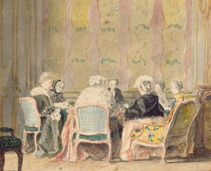 Interno con Signore che Giocano a Carte, 1770