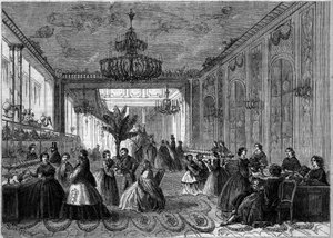 Vista interna della confetteria di Paul Siraudin. Parigi