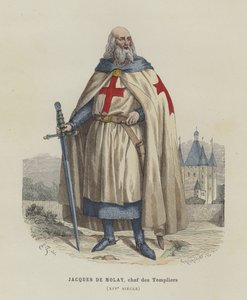 Jacques de Molay, ultimo Gran Maestro dei Cavalieri Templari, XIV secolo