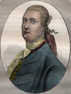 James Bruce, viaggiatore e scrittore di viaggi scozzese (1730-1794) - James Bruce diplomatico, esploratore e geografo scozzese (1730-1794) - illustrazione tratta da "I grandi marinai del XVIII secolo" da French School