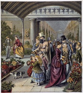 Giardino dei fiori - in "Negozio dei piccoli bambini: in vacanza", ed. Hachette, n.d., v.1900 da French School