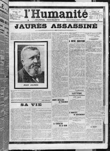 Jaurès assassinato, da L