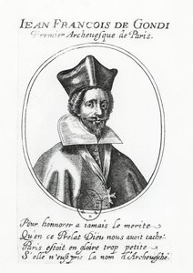 Jean-François de Gondi (incisione) da French School