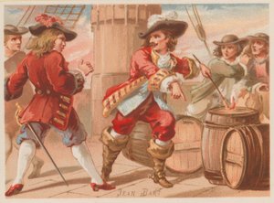 Jean Bart, comandante navale e corsaro francese della fine del XVII secolo da French School