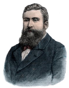 Jean Jaures nel 1898 - Incisione da French School