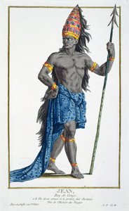Jean, Re del Congo, inciso da Pierre Duflos (1742-1816), 1780 da French School