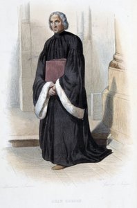 Jean de Gerson, predicatore e teologo francese (1363-1429) - in "Le Plutarque francais", di Mennechet, Parigi da French School