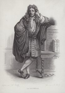 Jean de La Bruyère, filosofo, moralista e autore francese (incisione) da French School